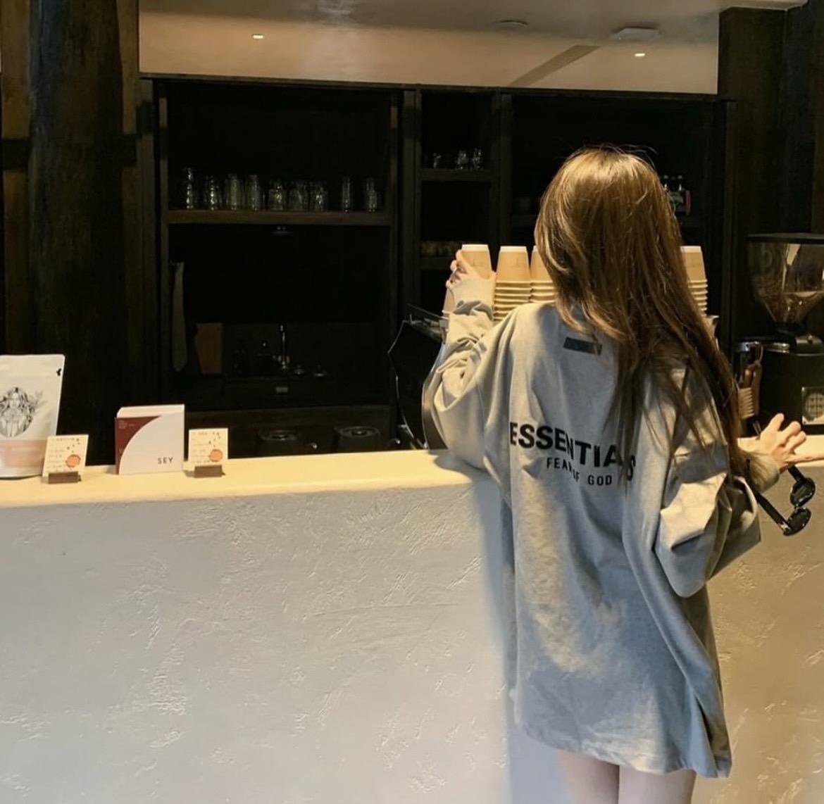 Fear Of God Essentials 22ss 前後植絨字體 Logo 薄長TEE
