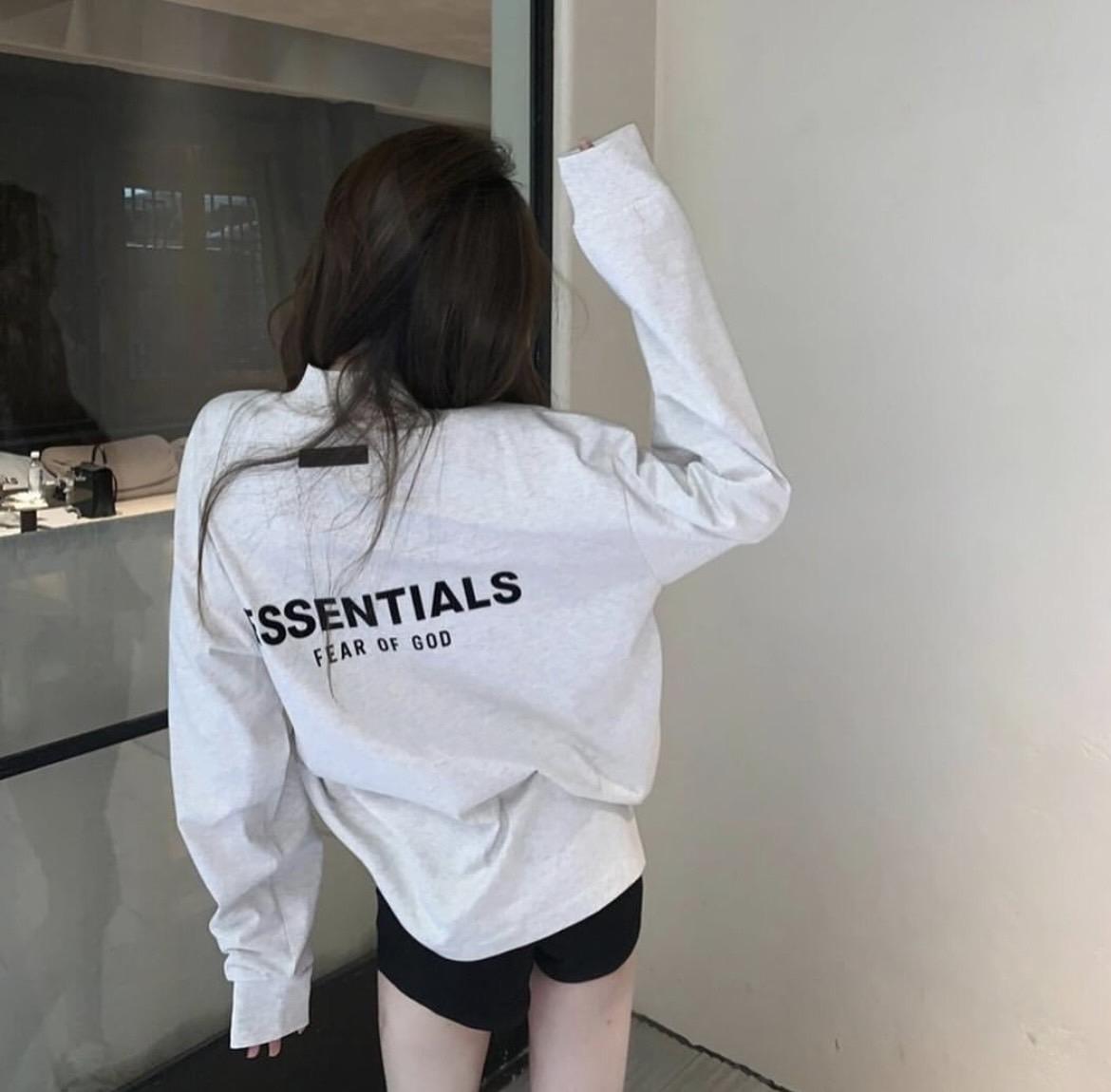 Fear Of God Essentials 22ss 前後植絨字體 Logo 薄長TEE