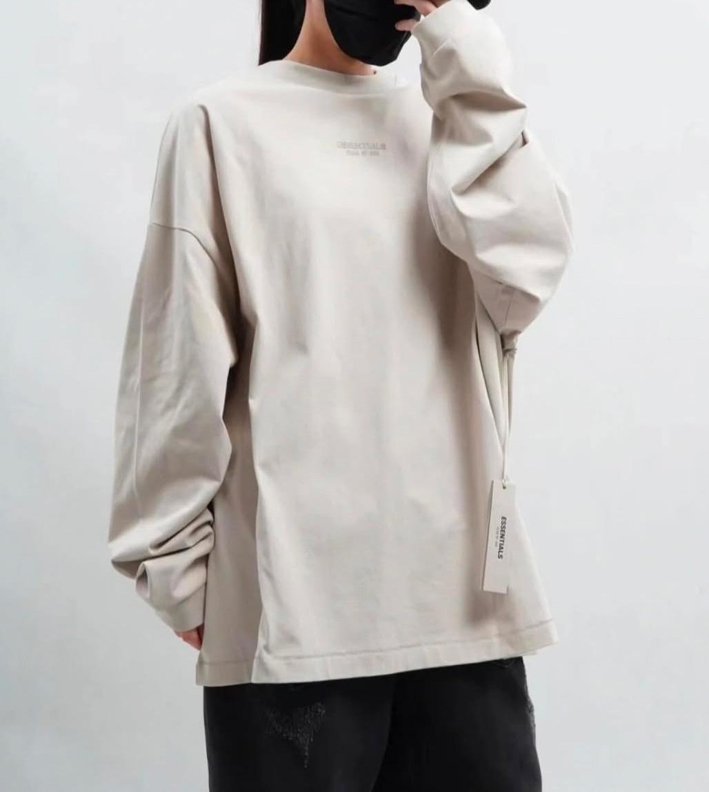 Fear Of God Essentials Logo Appliqued Cotton Jersey T-Shirt 薄長袖TEE