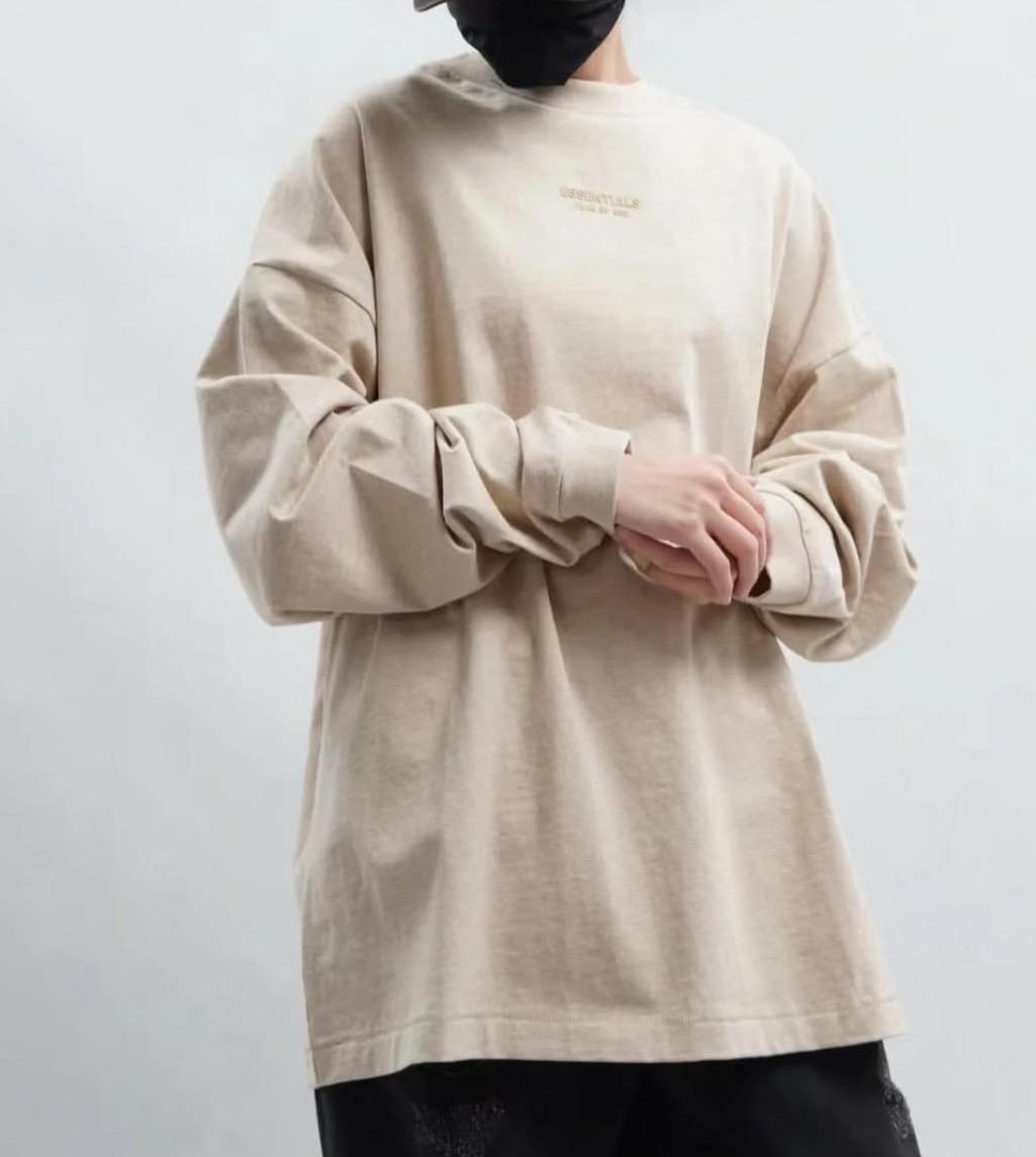 Fear Of God Essentials Logo Appliqued Cotton Jersey T-Shirt 薄長袖TEE