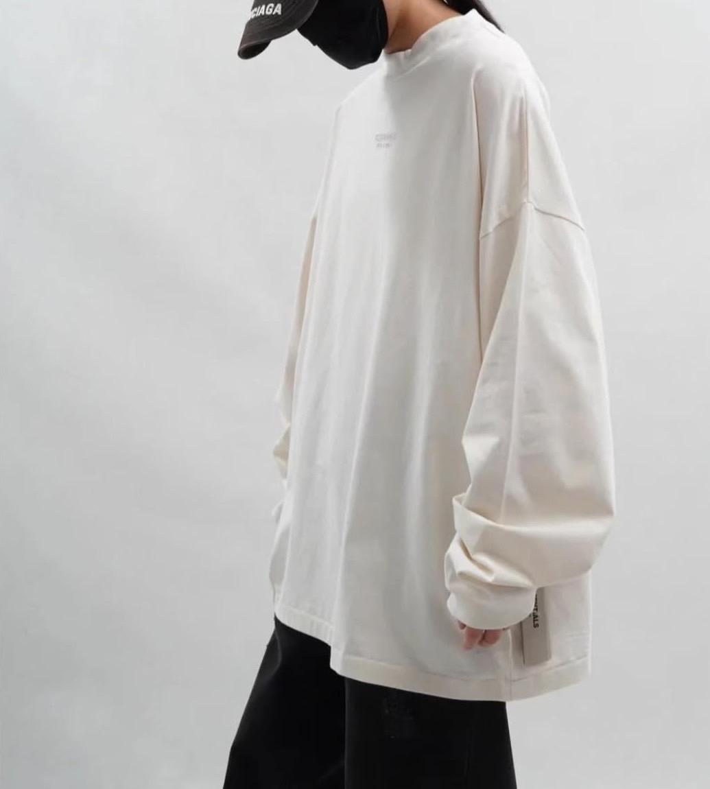 Fear Of God Essentials Logo Appliqued Cotton Jersey T-Shirt 薄長袖TEE
