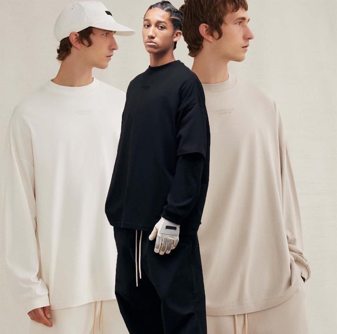 Fear Of God Essentials Logo Appliqued Cotton Jersey T-Shirt 薄長袖TEE