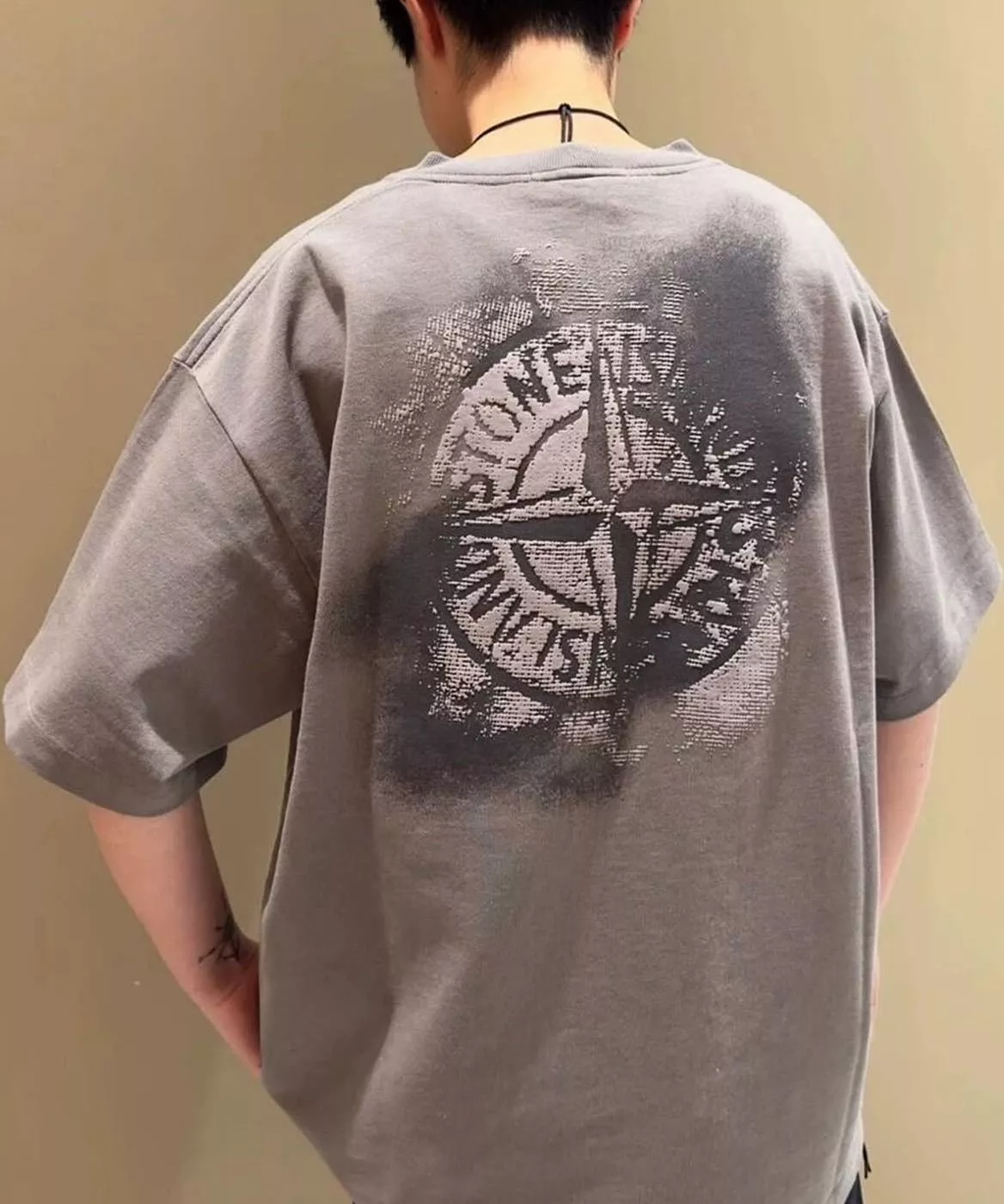 Stone lsland 石頭島 ss24 Dirtyfit 煙霧 Logo 短TEE