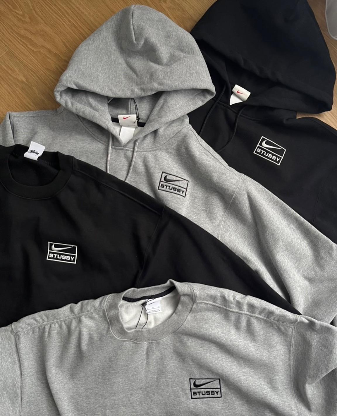 Stussy x Nike Crewneck Sweatshirt 聯名大學TEE