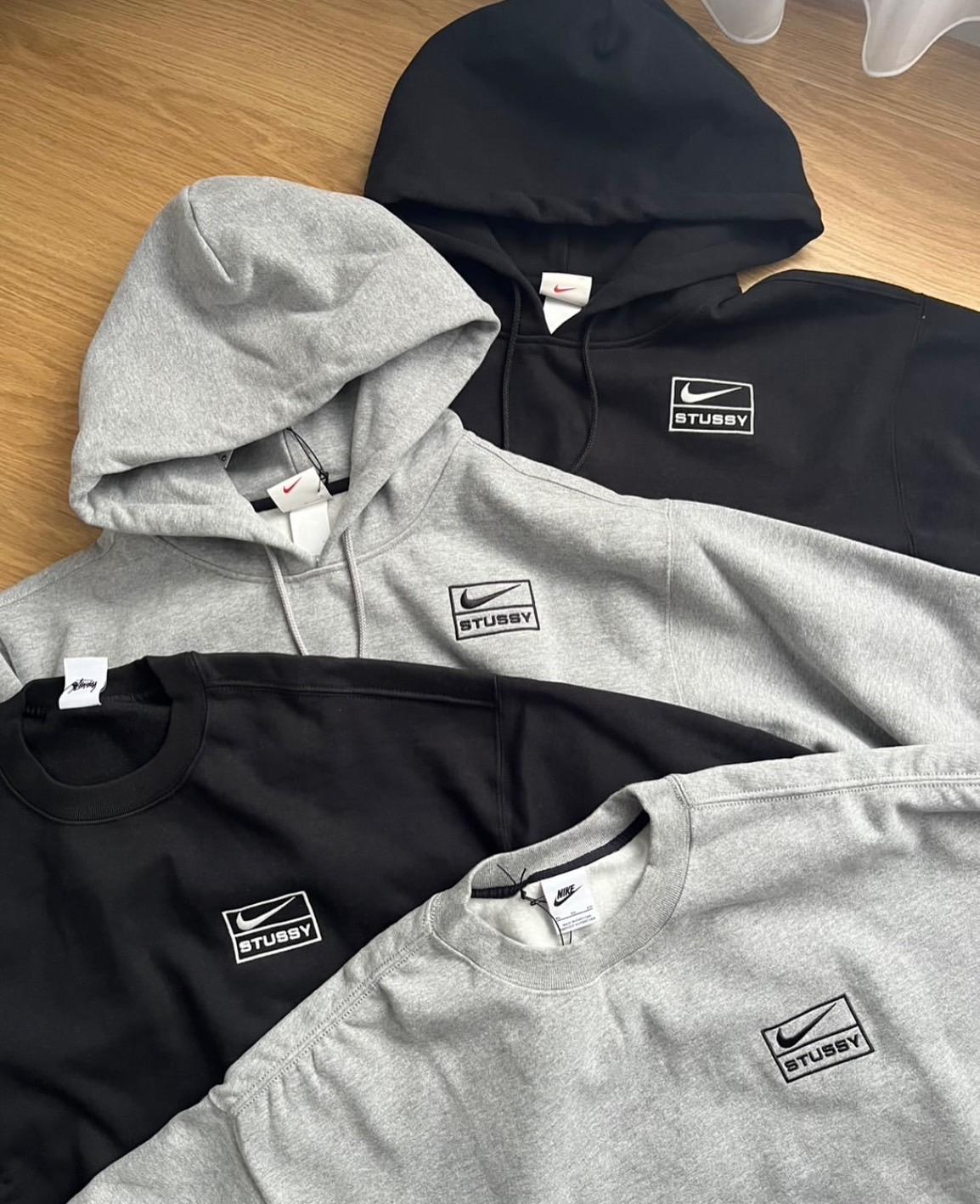 Stussy x Nike Crewneck Sweatshirt 聯名大學TEE