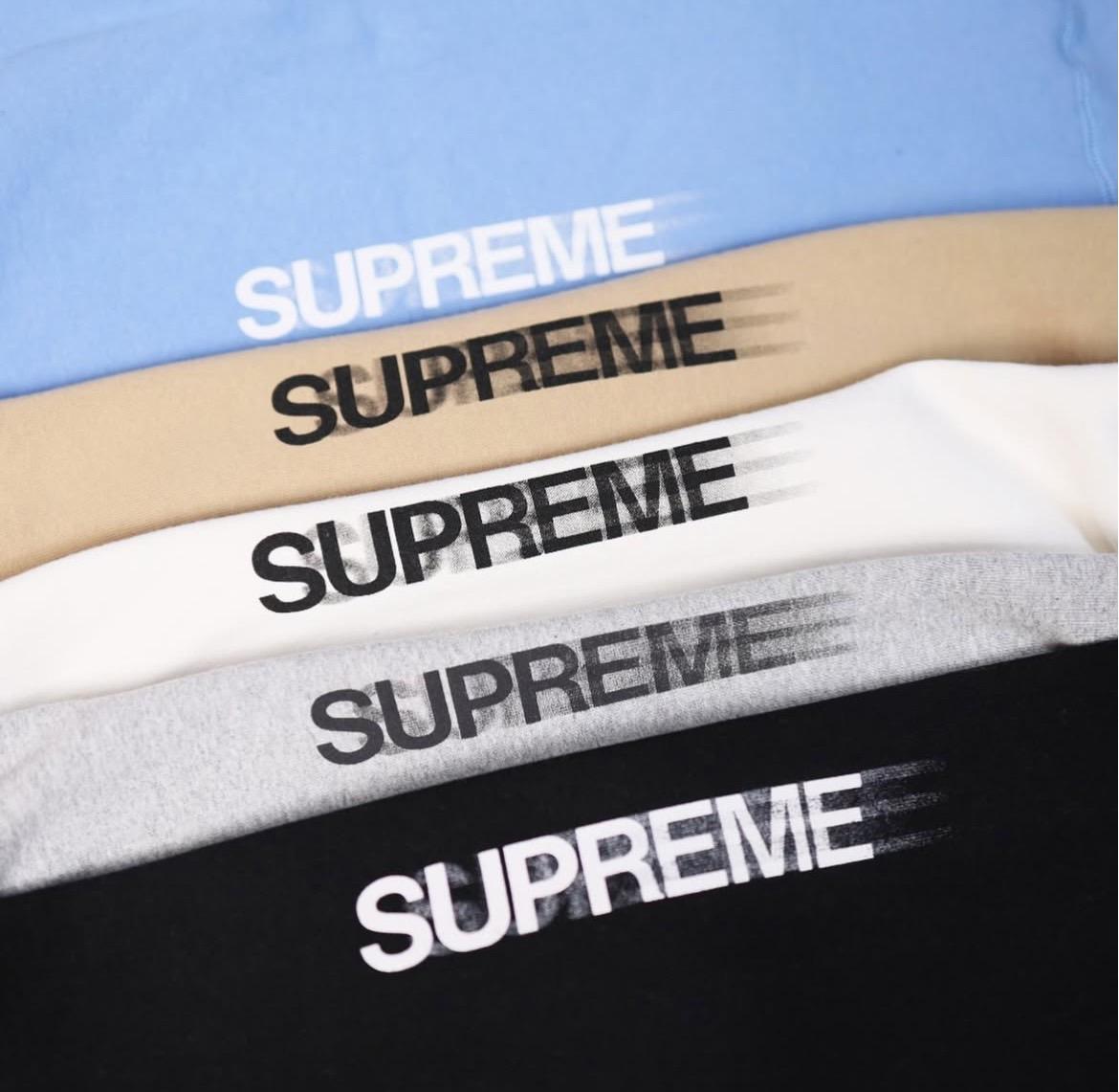 Superme 2023 SS Motion Logo Hooded Sweatshirt 幻影帽TEE
