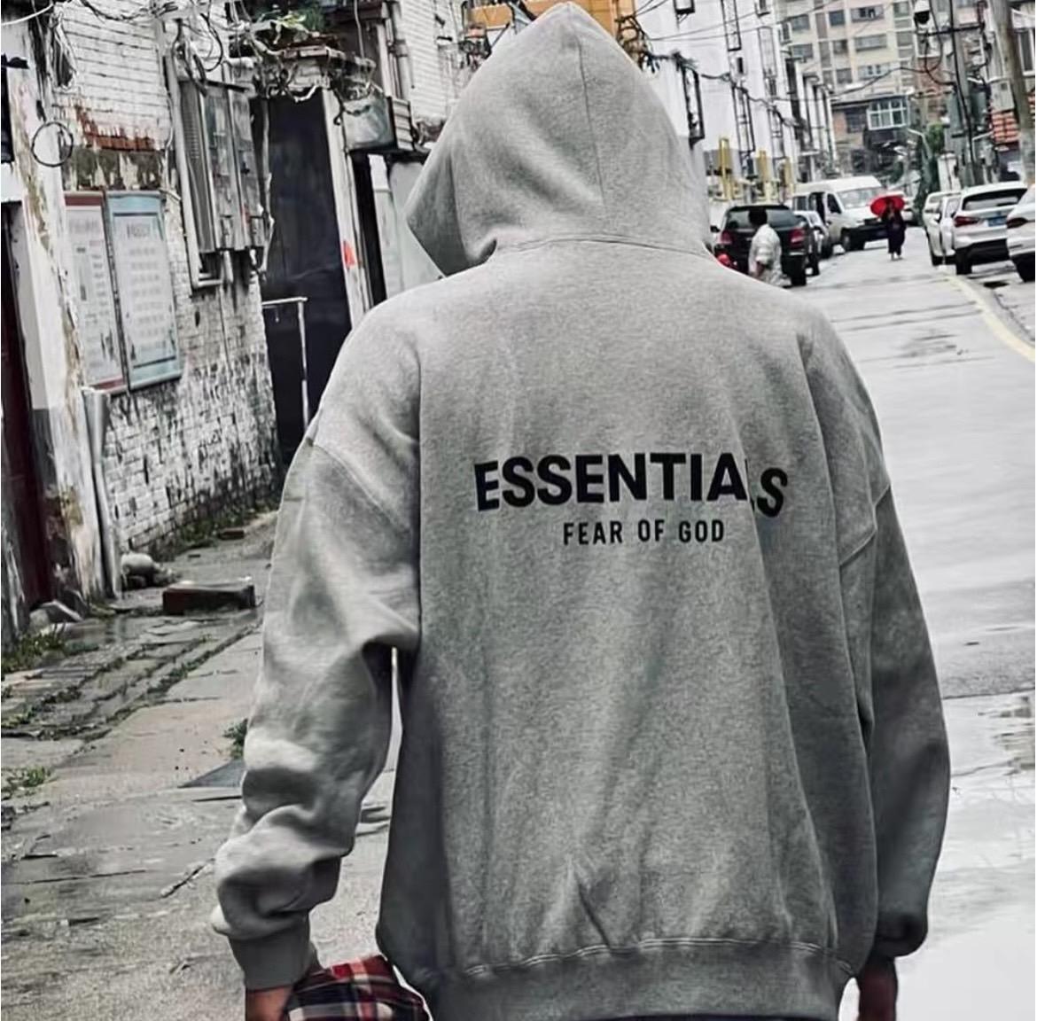 現貨 Fear Of God Essentials 前後植絨字體Logo 帽TEE