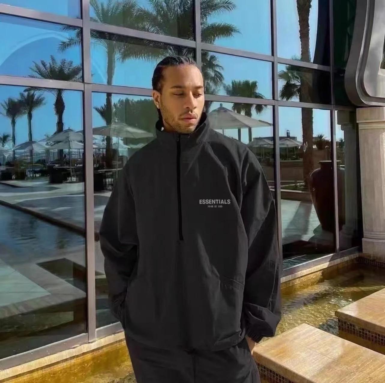 Fear Of God Essentials Half Zip Jacket 3M Logo 衝鋒衣