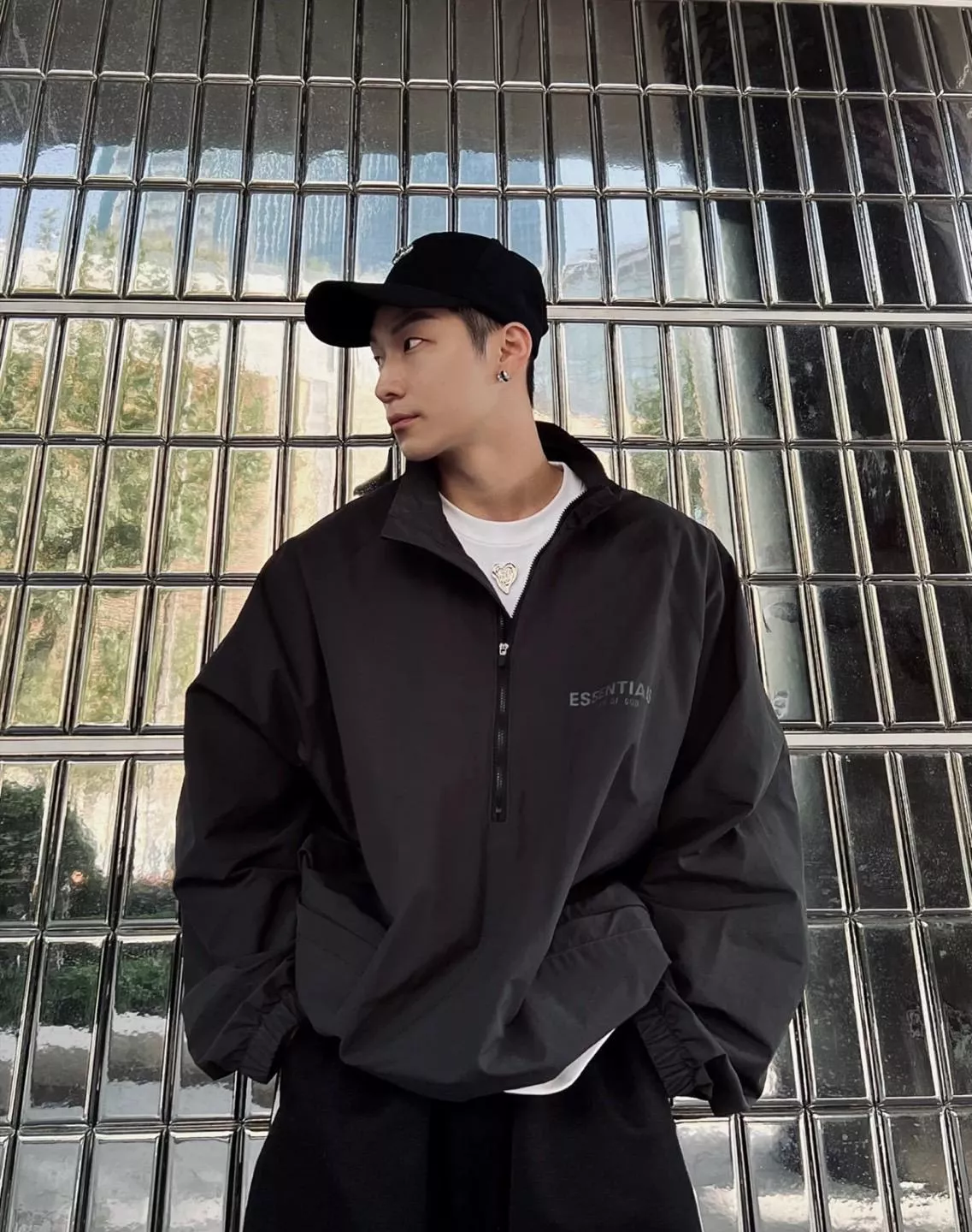 Fear Of God Essentials Half Zip Jacket 3M Logo 衝鋒衣