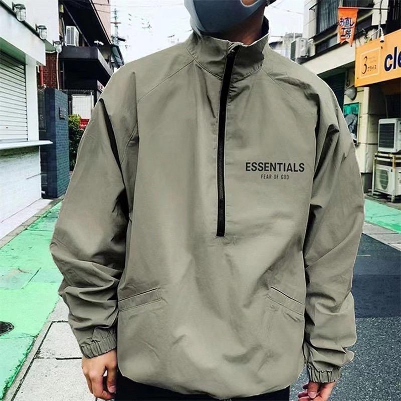 Fear Of God Essentials Half Zip Jacket 3M Logo 衝鋒衣