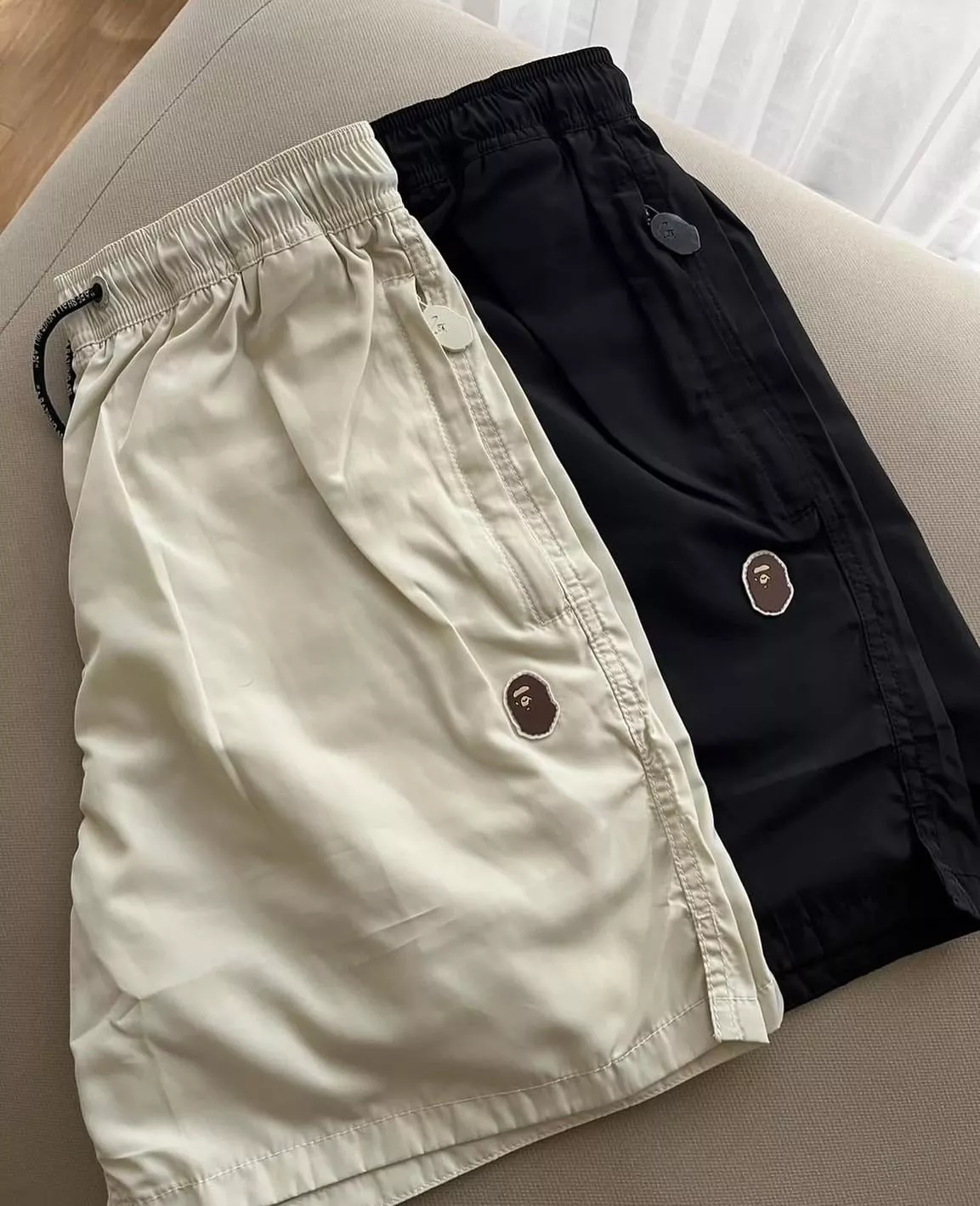 現貨 A Bathing ape Bape經典小頭尼龍短褲