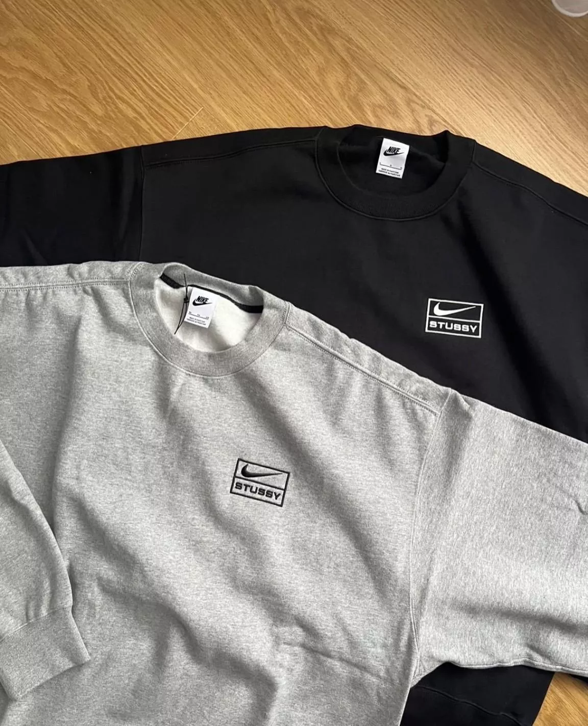 現貨 Stussy x Nike Crewneck Sweatshirt 聯名大學TEE