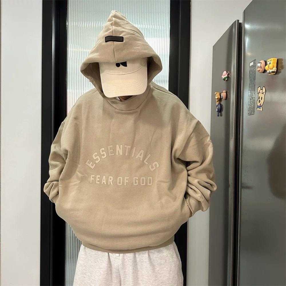 Fear Of God Essentials 23ss Hoodie Jet Black 圓弧字體帽TEE