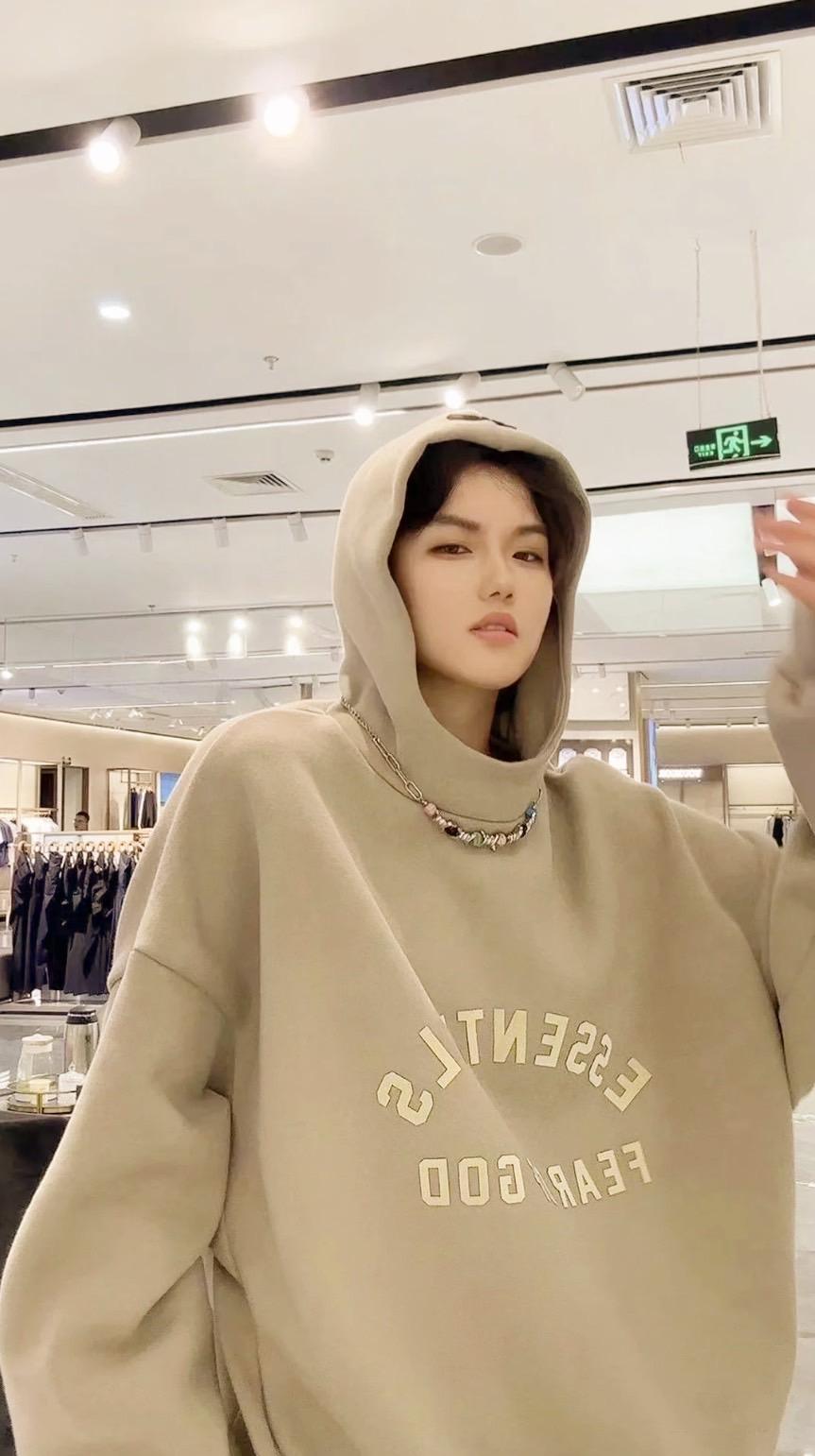 Fear Of God Essentials 23ss Hoodie Jet Black 圓弧字體帽TEE