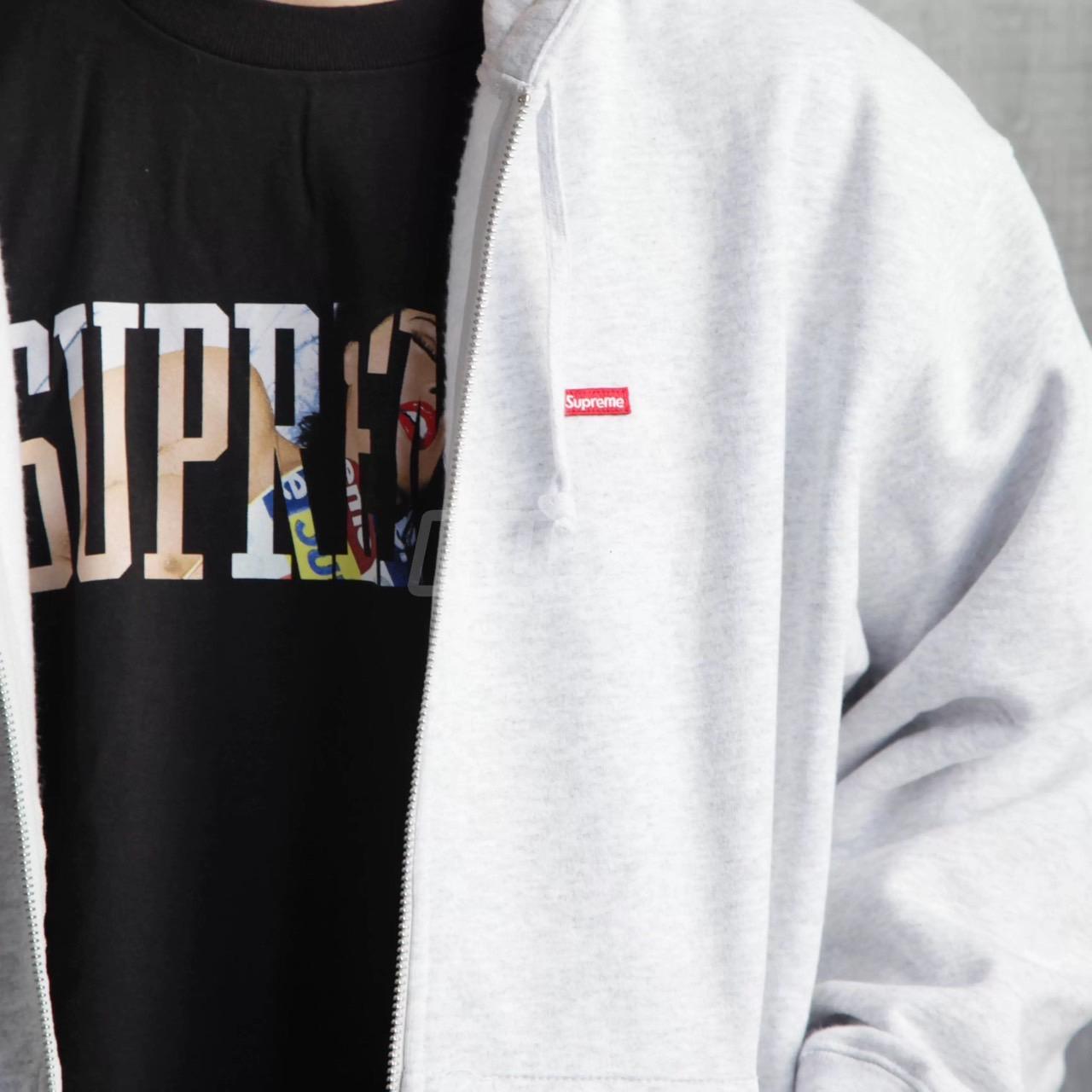 Supreme FW24 WEEK1 Small Box Zip UpHooded Sweatshirt 小刺繡連帽外套