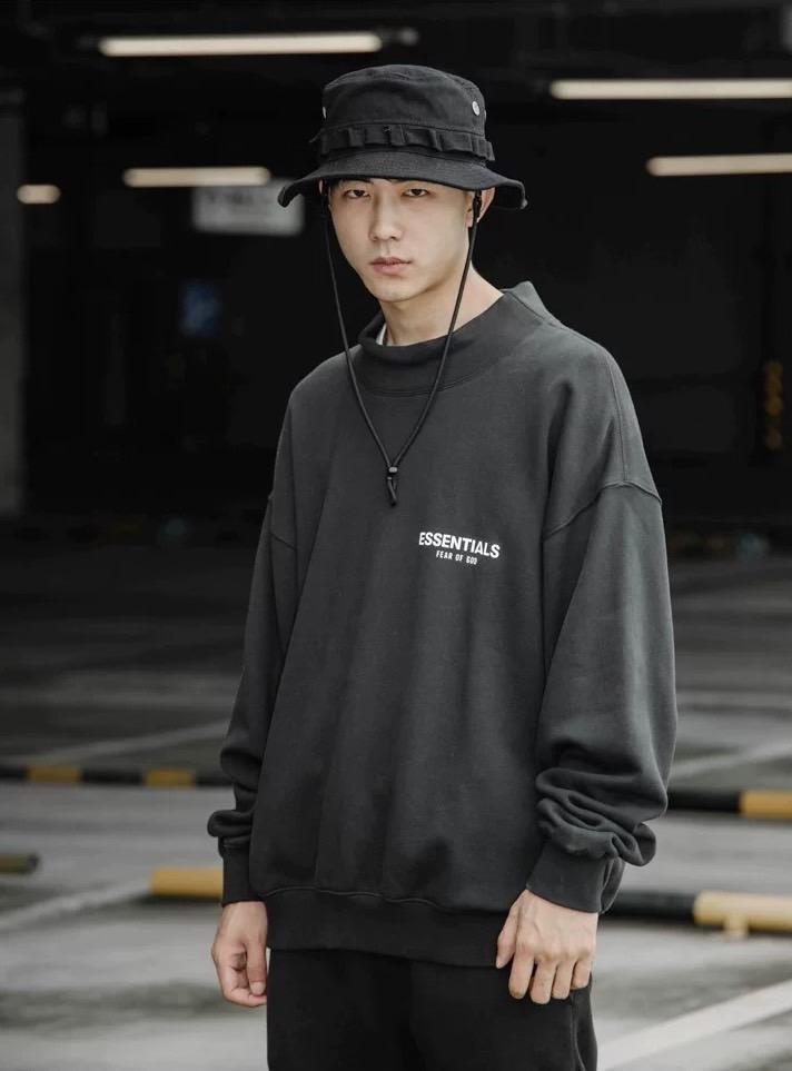 Fear Of God Essentials SS20 半高領反光Logo 衛衣