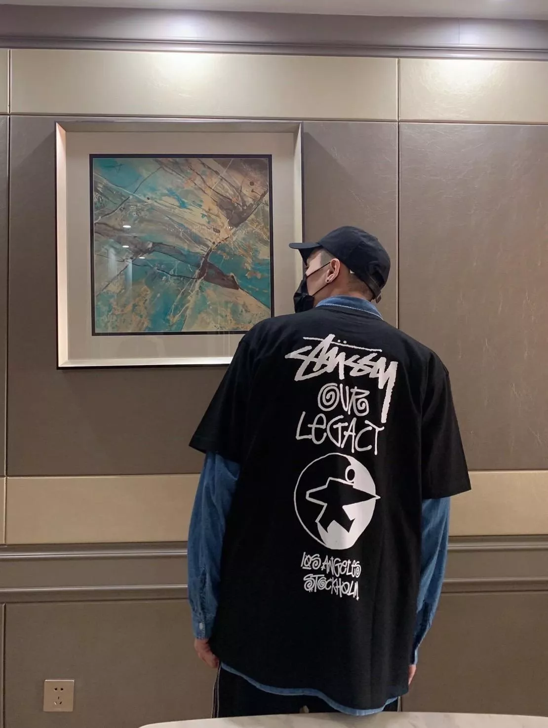 Stussy Our legacy OL SURFMAN PIG DYED 聯名短TEE
