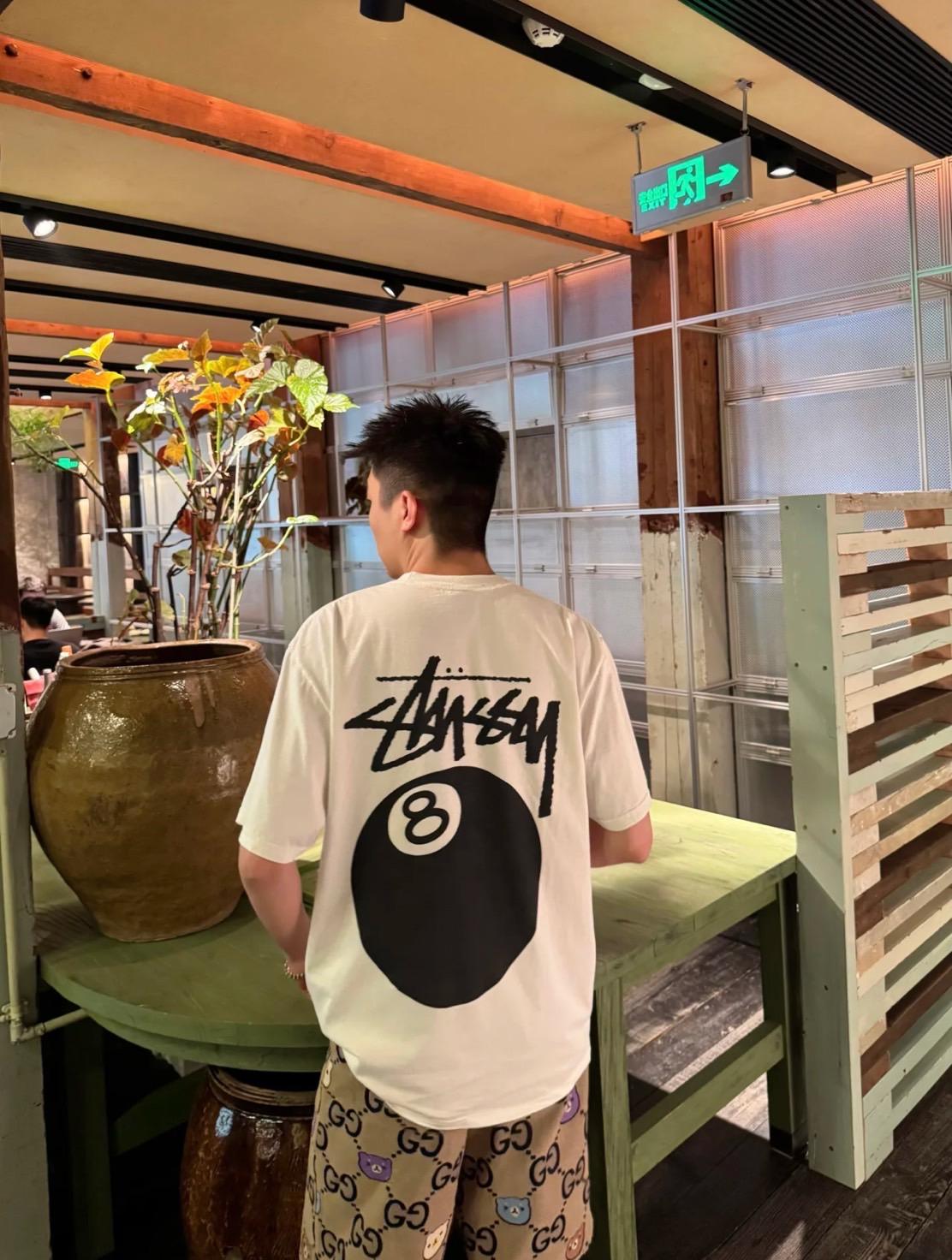 Stussy 8 Ball Pig Dyed Tee 8號球短TEE