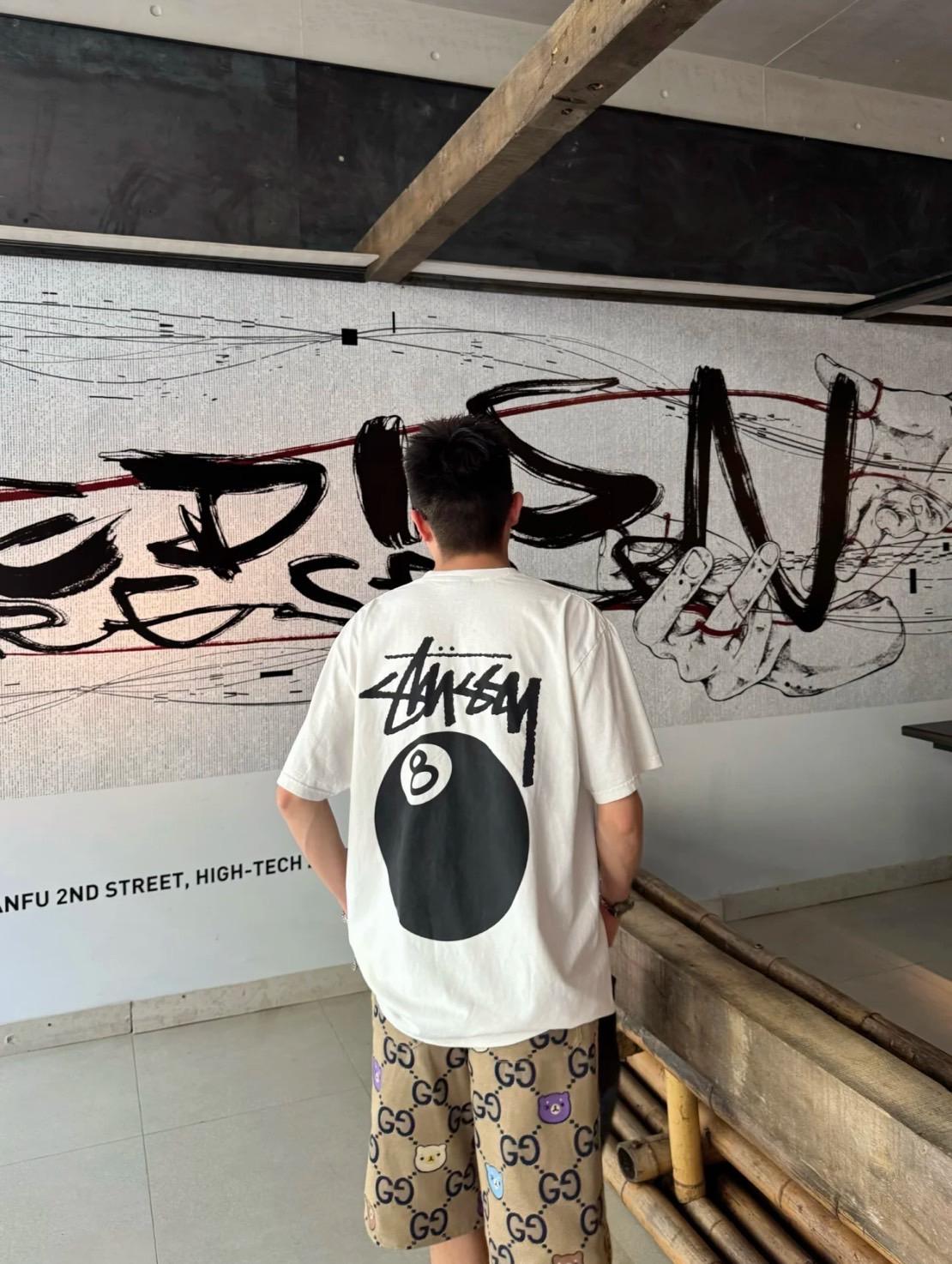 Stussy 8 Ball Pig Dyed Tee 8號球短TEE