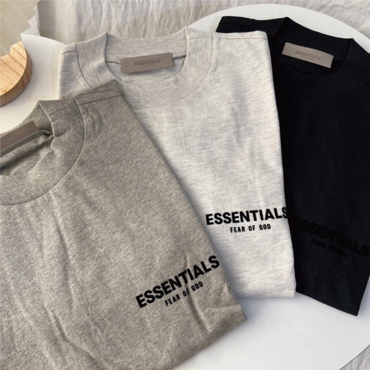 Fear Of God Essentials 22ss 前後植絨字體logo 短TEE