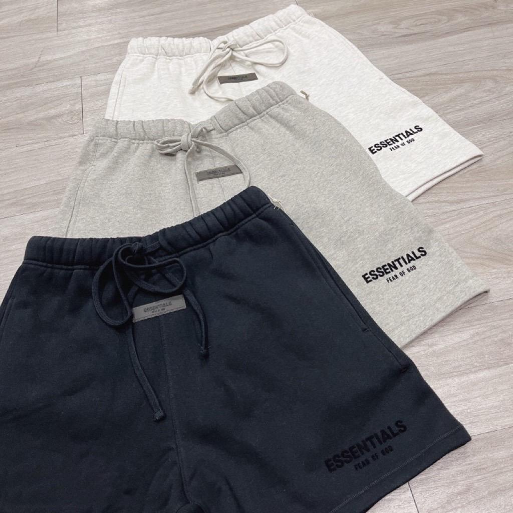 Fear of God FOG Essentials 22ss 前後植絨字體logo 短褲