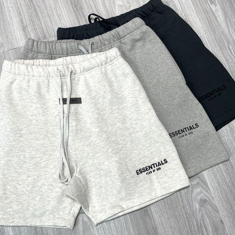 Fear of God FOG Essentials 22ss 前後植絨字體logo 短褲