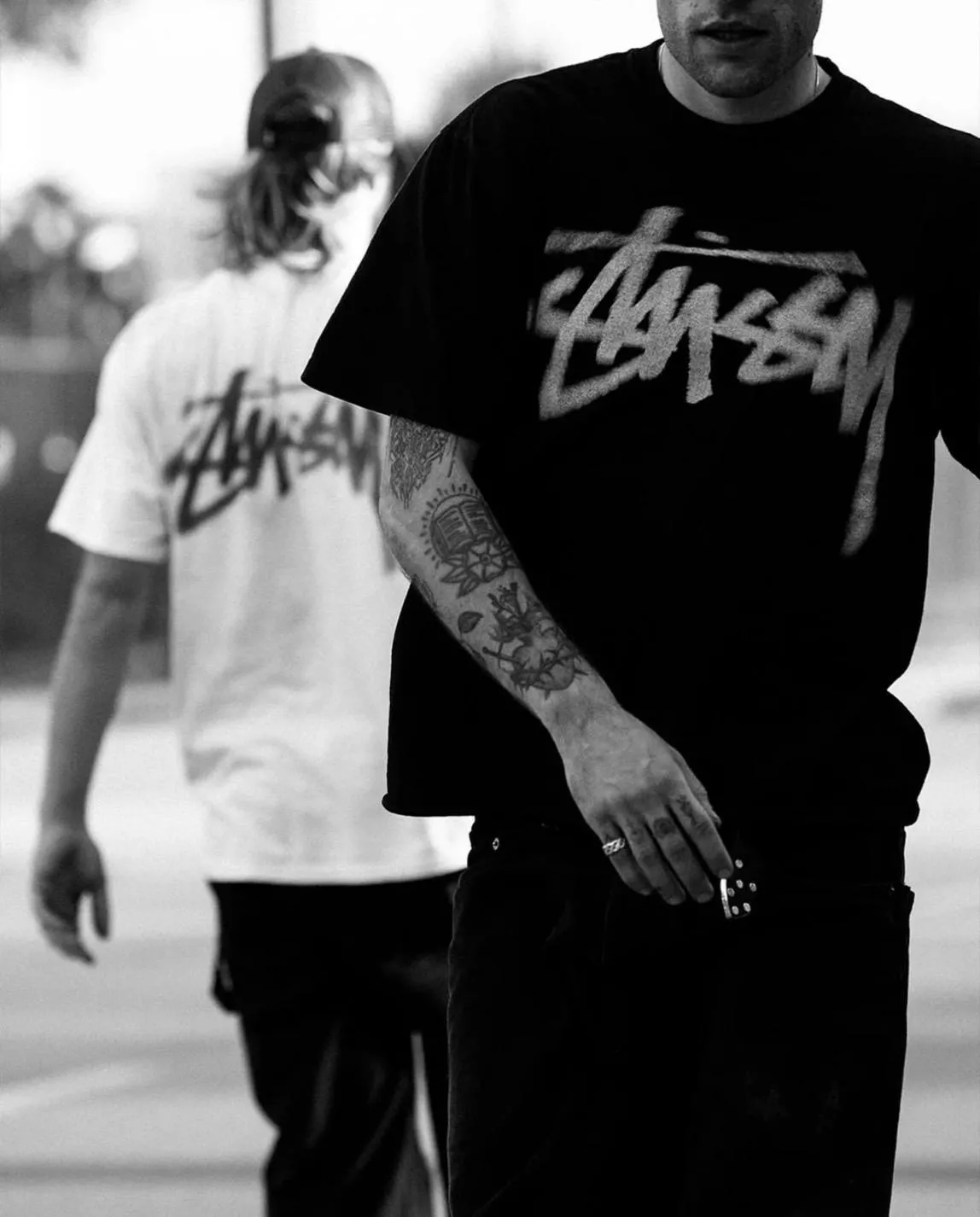 Stussy 前後暈眩Logo 短TEE