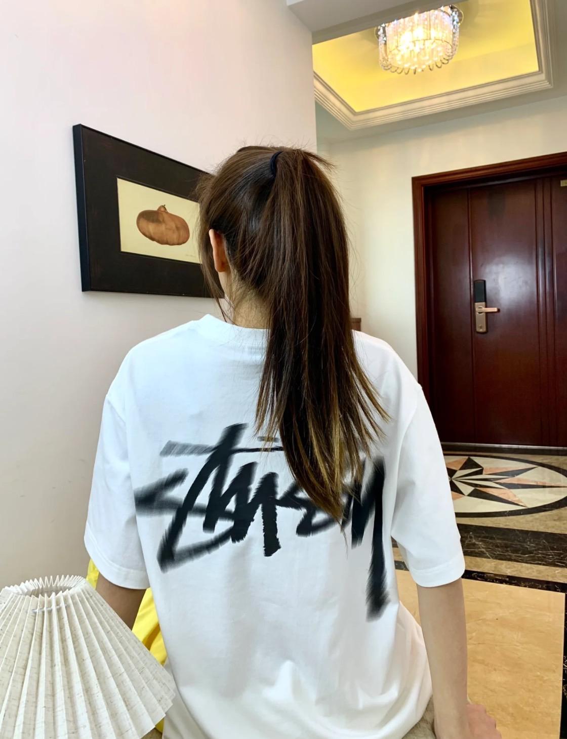 Stussy 前後暈眩Logo 短TEE