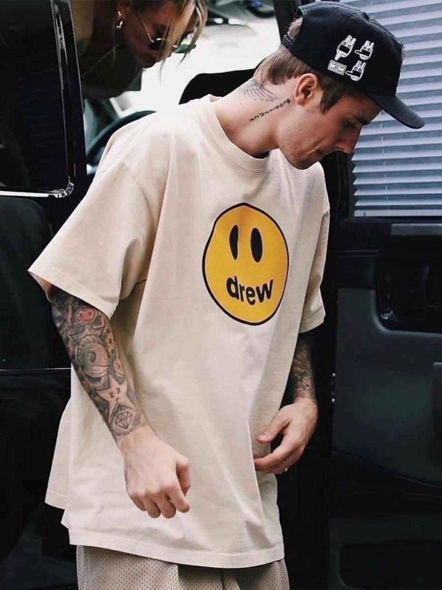 Drew House 小賈斯丁Burgundy Mascot ss Tee 笑臉短TEE