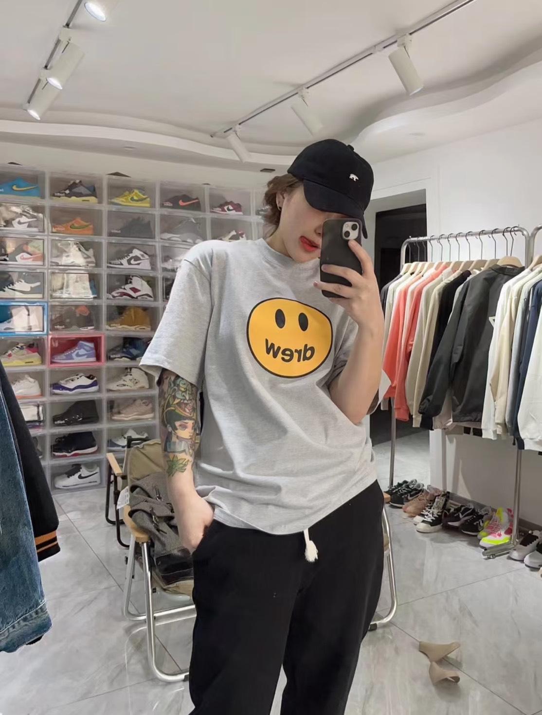 Drew House 小賈斯丁Burgundy Mascot ss Tee 笑臉短TEE