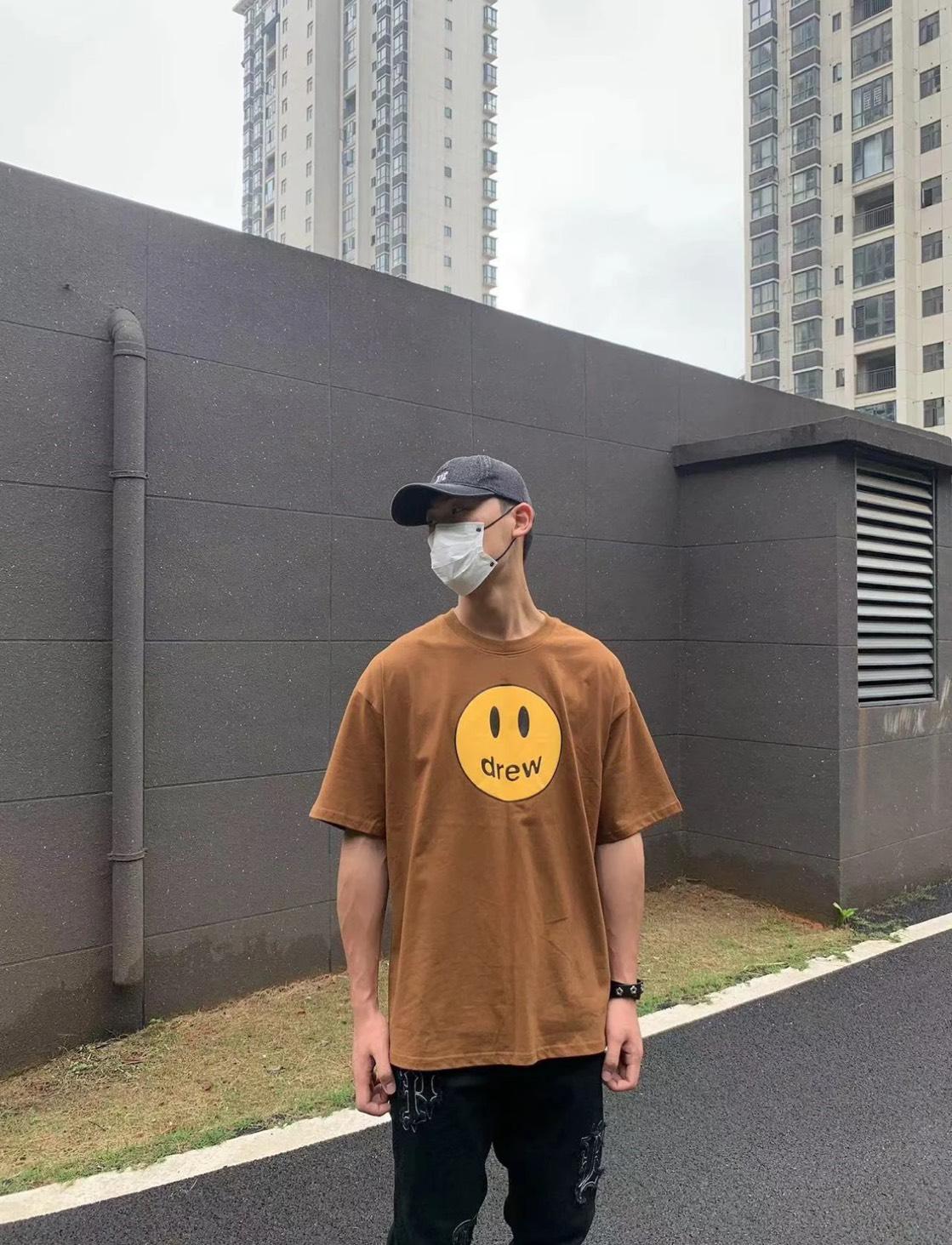 Drew House 小賈斯丁Burgundy Mascot ss Tee 笑臉短TEE