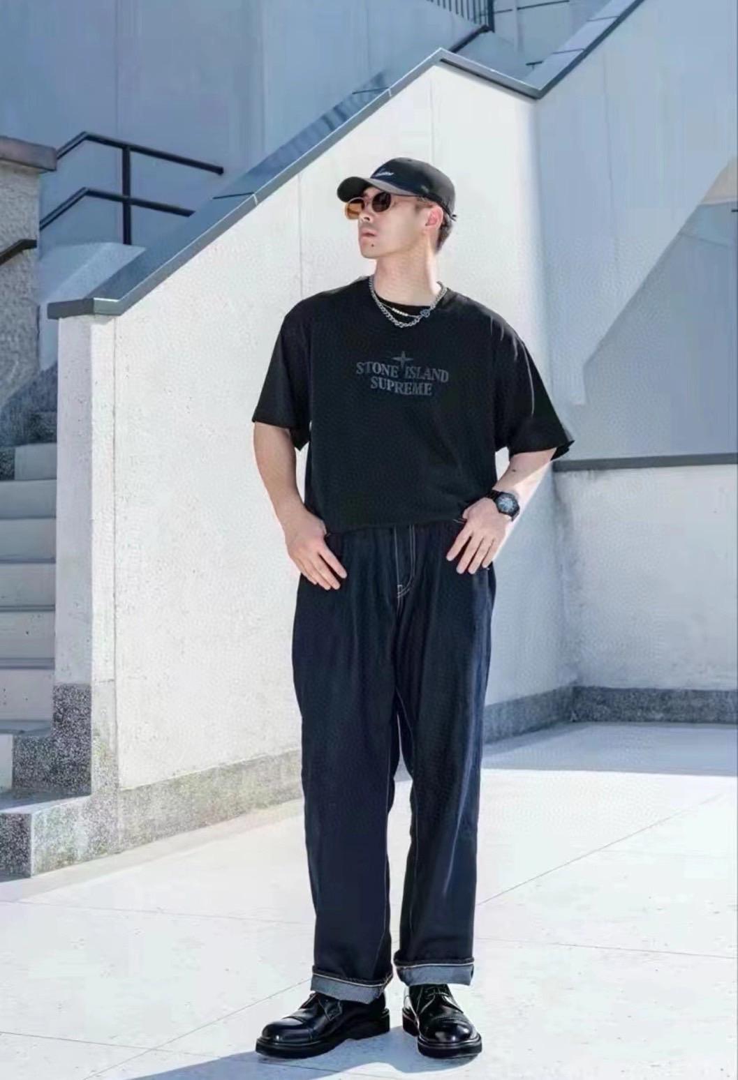 Supreme x Stonelsland 22ss 聯名短TEE