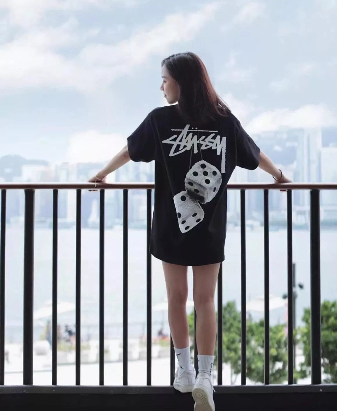 Stussy Fuzzy Dice 骰子短TEE