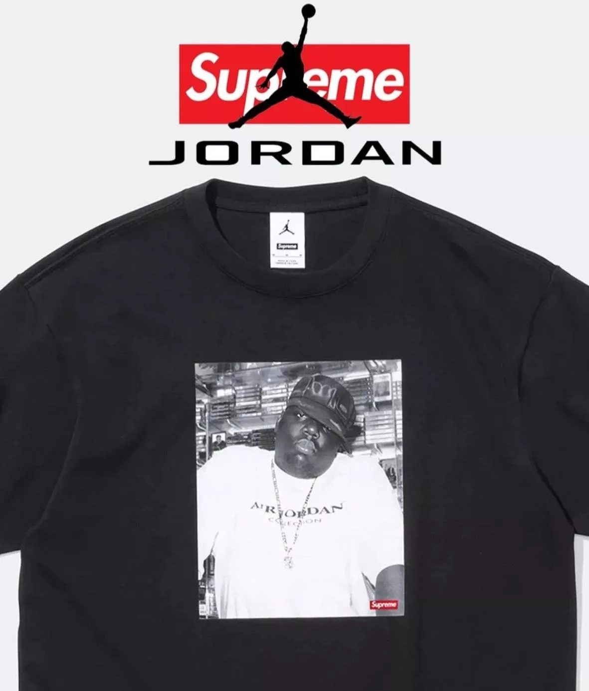 Supreme Jordan Biggie SS Top 照片 饒舌歌手聯名短TEE