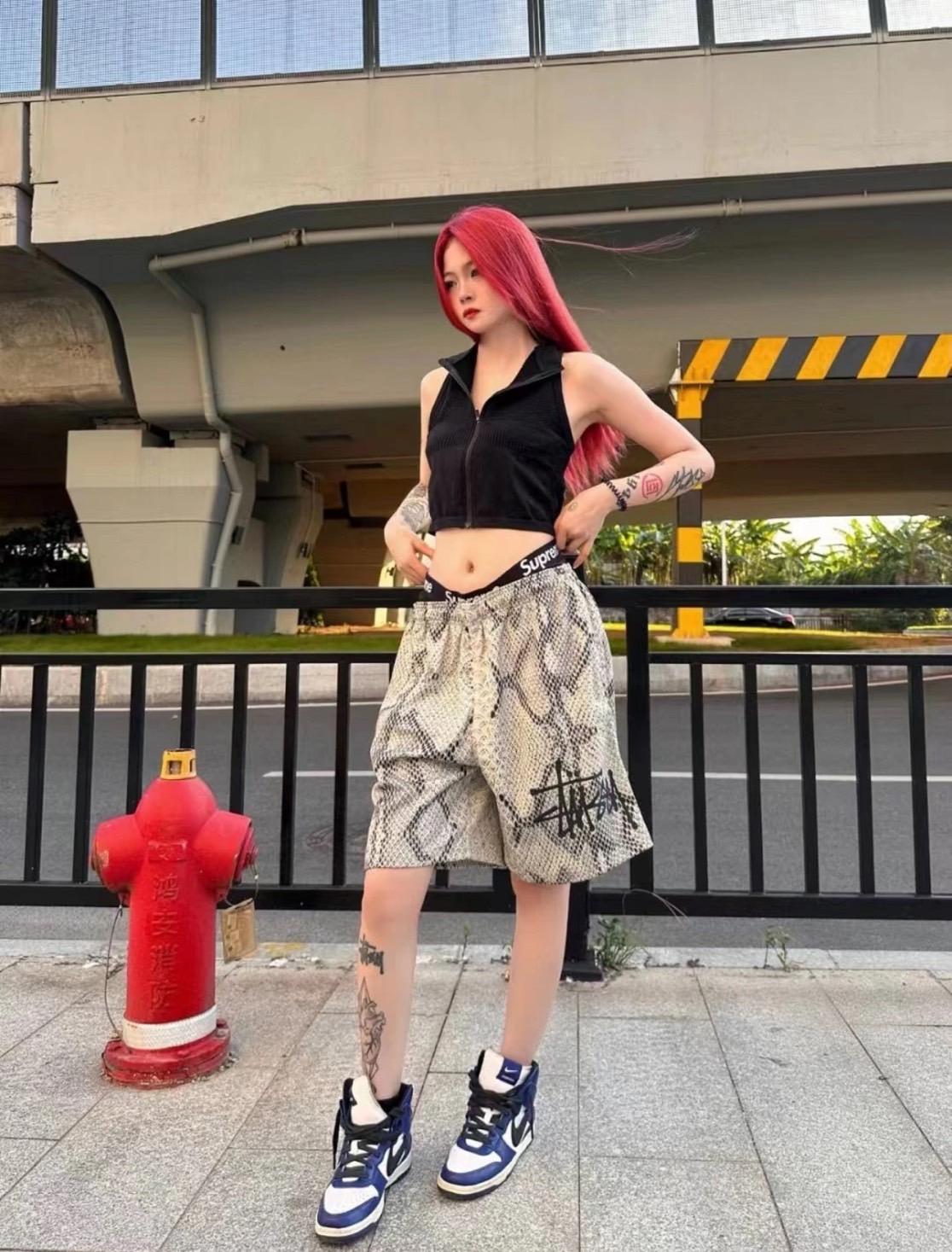 STUSSY MESH SHORT BASIC SNAKE ショートパンツ ☆24SS 大人気☆STUSSY MESH SHORT BASIC SNAKE (STUSSY/ハーフ