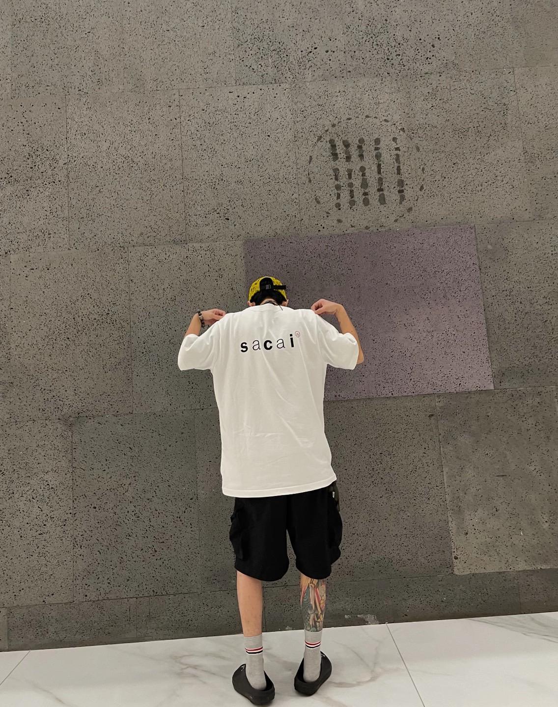 Wtaps x Sacai Print T-shirt / SS / Cotton.Sacai 聯名短TEE |