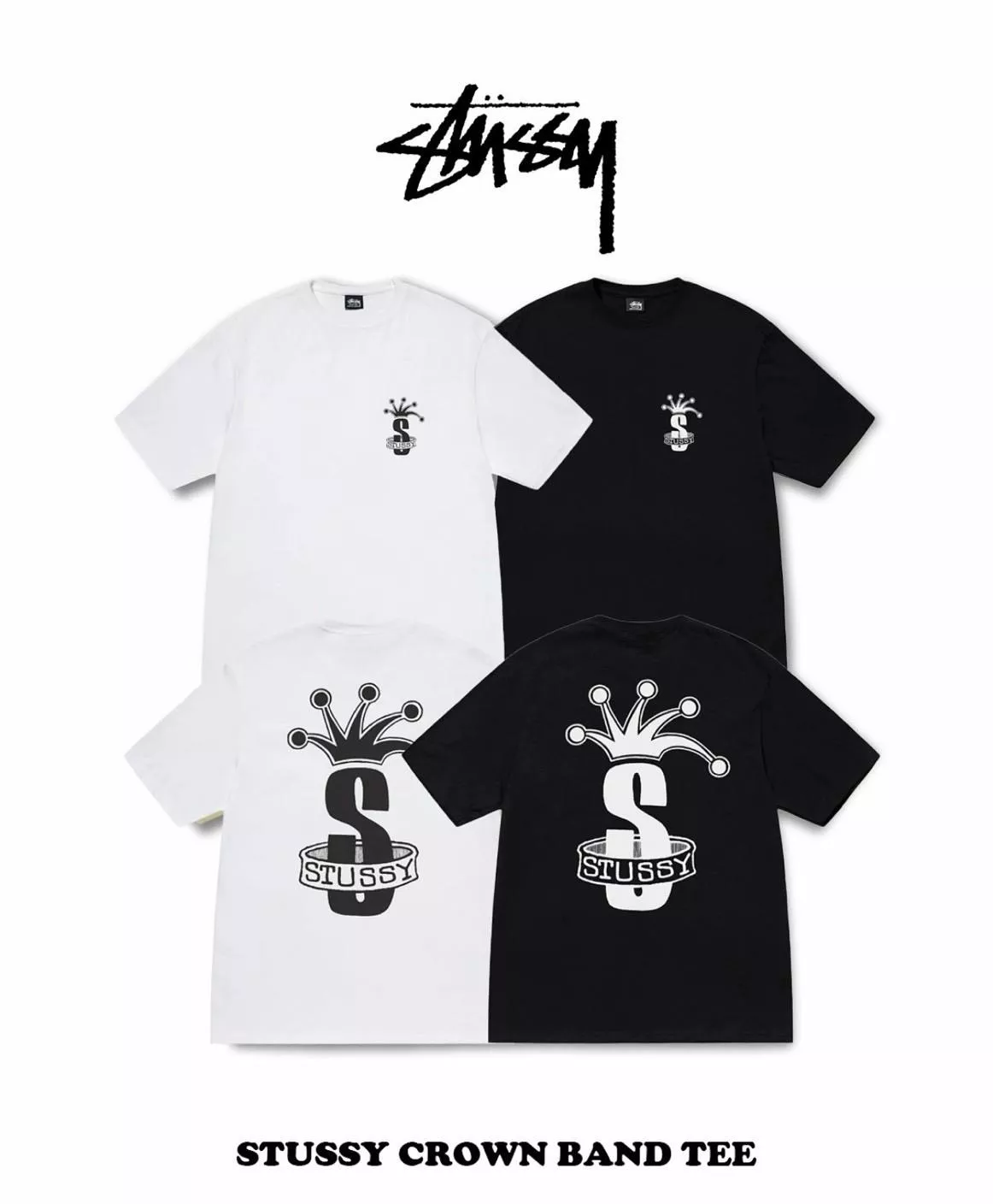 Stussy Crown Band Tee 皇冠吊帶短TEE