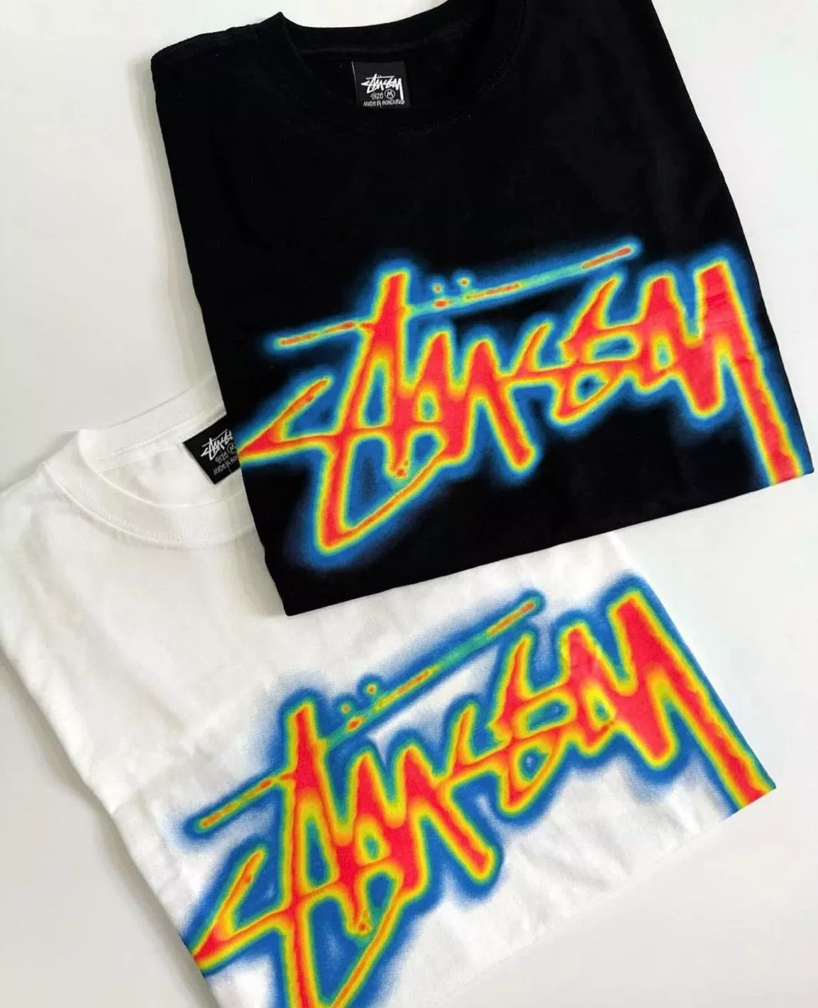 Stussy 24SS THERMAL STOCK TEE 熱感應字體 前後LOGO短TEE