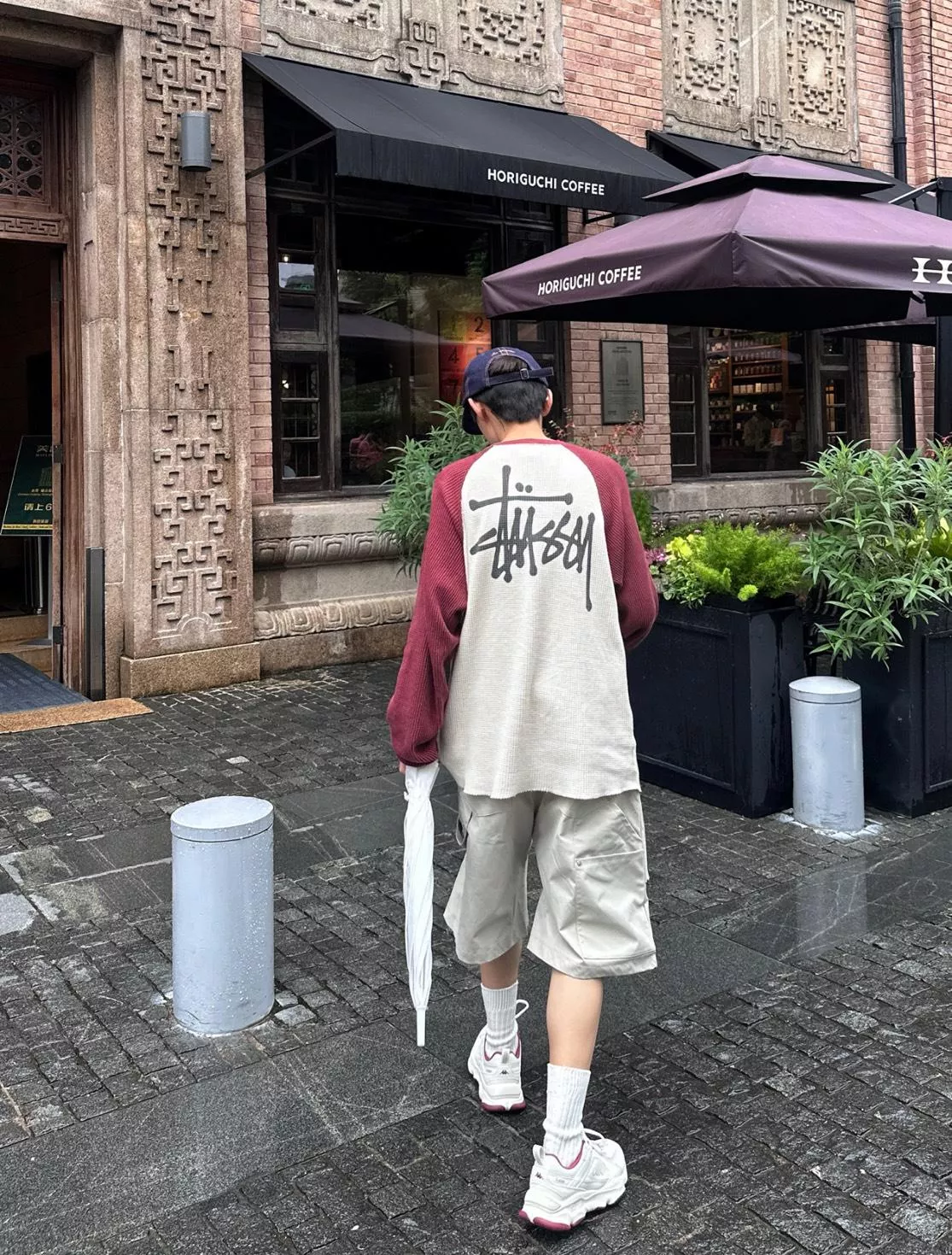 Stussy SS25 BASIC STÜSSY THERMAL 2 TONE 華夫格拼接長TEE