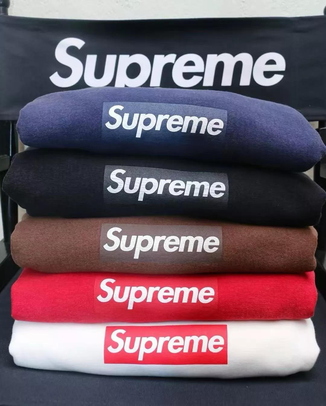 Supreme 25SS Washed Box Logo Crewneck 大學TEE
