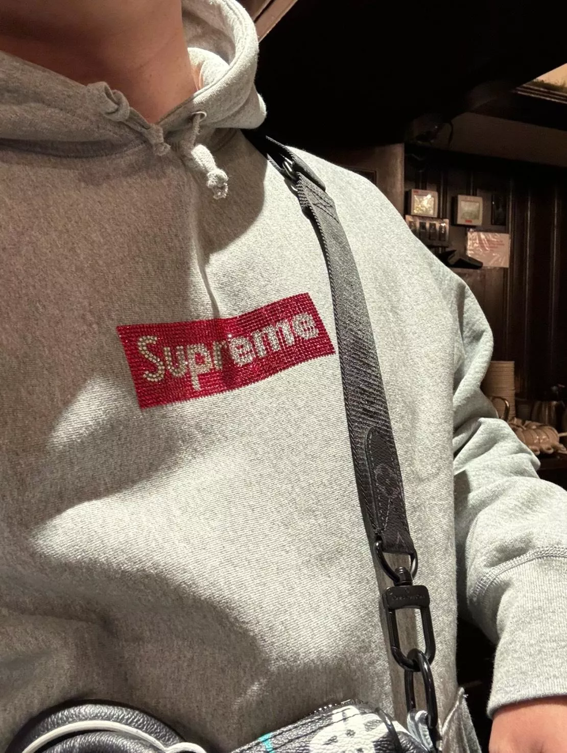 Supreme x Swarovski Box Logo Hooded Sweatshirt 施華洛世奇水晶BOGO帽TEE