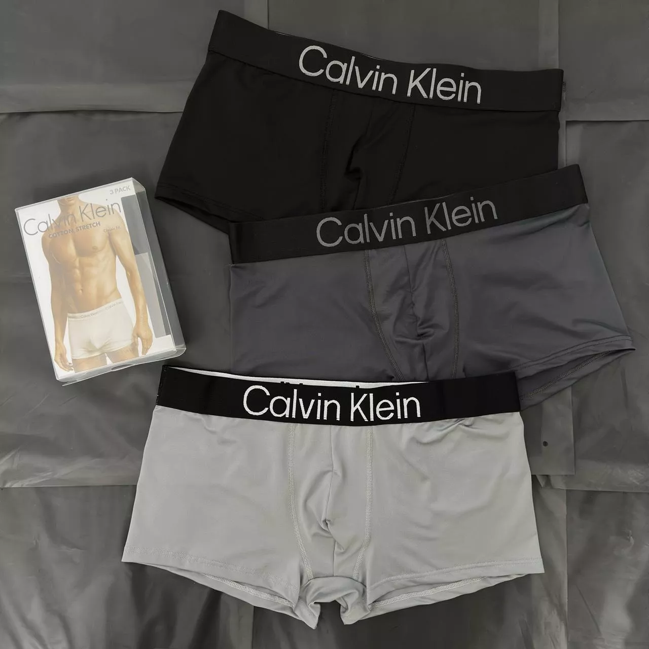 Calvin Klein 內褲三入組吸濕排汗四角褲