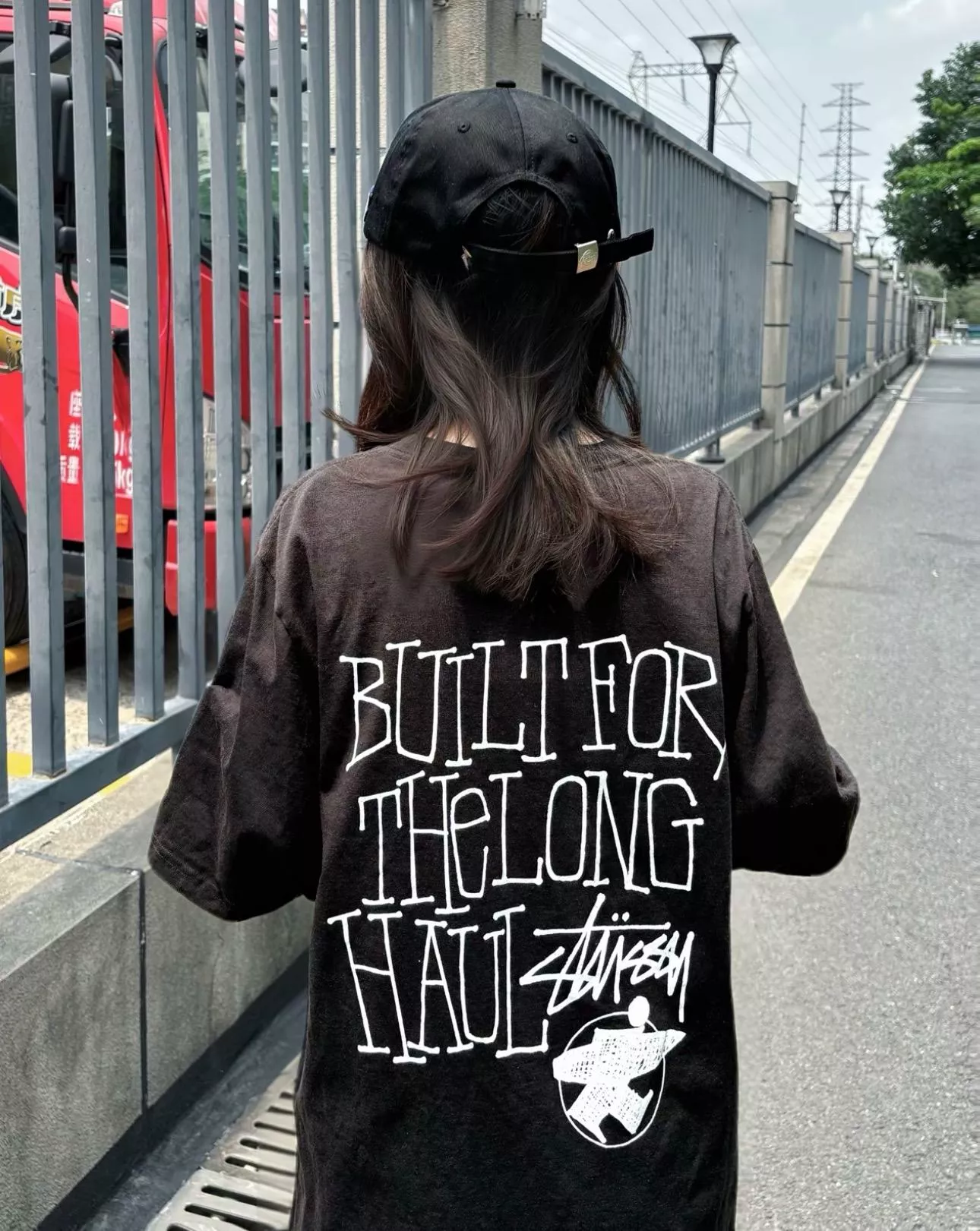 Stussy SS26 LONG HAUL TEE PIGMENT DYED 衝浪人短t