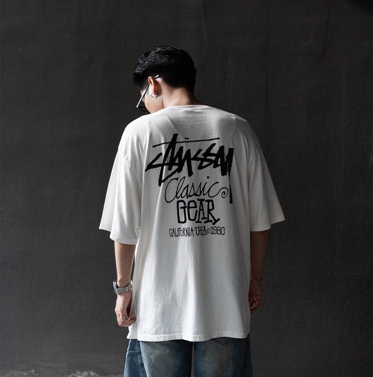 Stussy 25SS classic gear pig dyed tee 草鞋塗鴉短 TEE