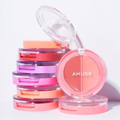 【韓氏愛美】AMUSE 張員瑛 雙色唇頰兩用膏 兩用 潤唇膏 腮紅膏 唇膏 腮紅 唇頰