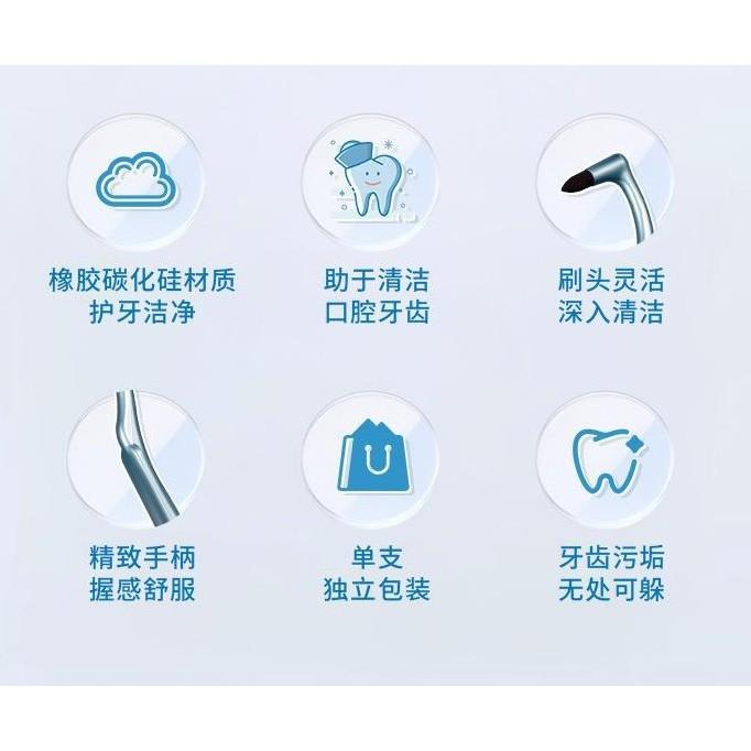 【韓氏愛美】MIC GECOMO 格蒙 小紅書 牙漬清潔刷 清潔 牙縫刷 牙垢刷 單束毛牙刷 牙齒清潔 潔牙器