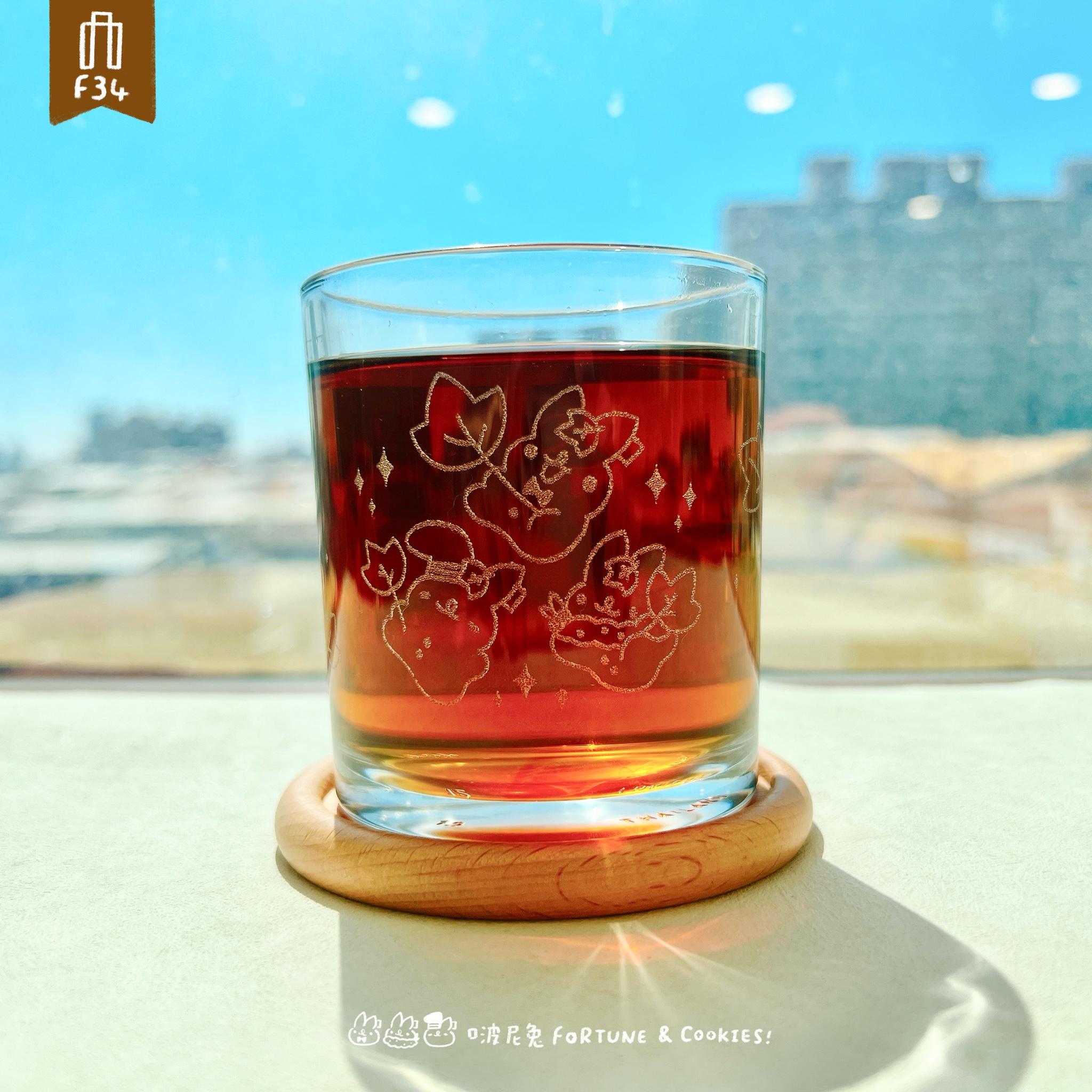 ✦啵尼兔清透玻璃冷飲杯