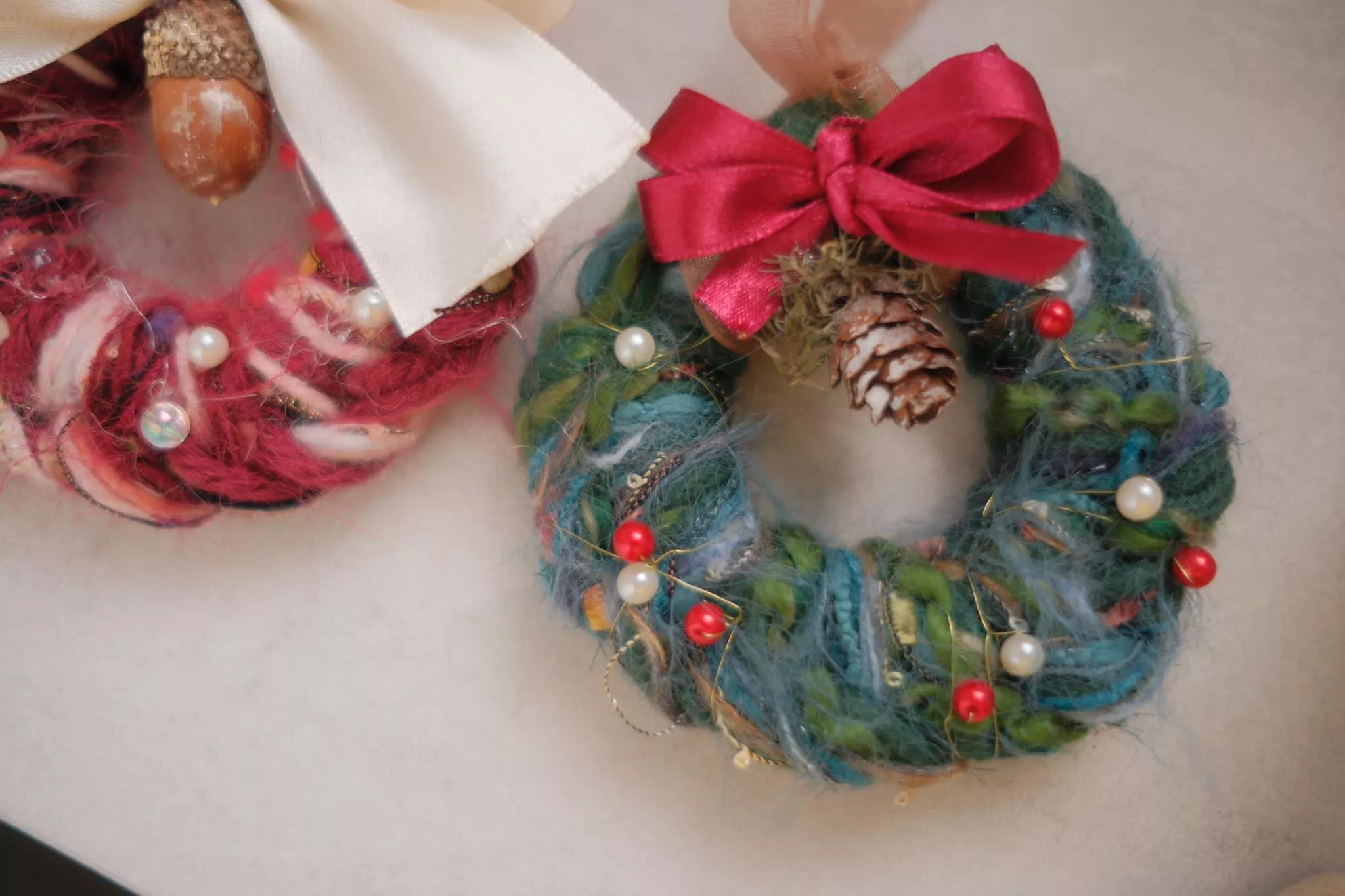 【聖誕限定】聖誕編織小花圈