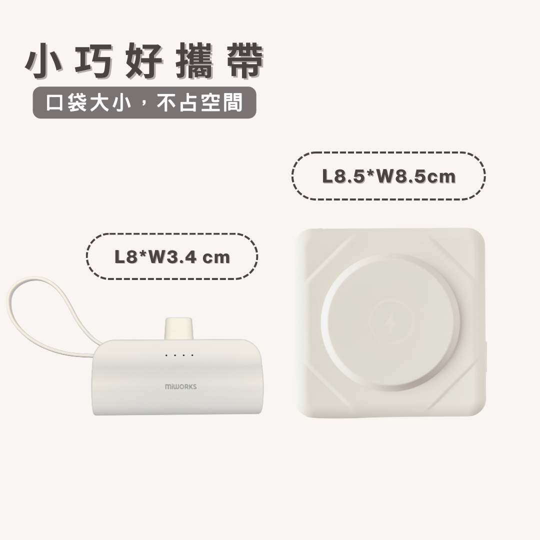 迷你充 iCute 隨身行動電源 5000mAh Lightning (Apple蘋果頭)