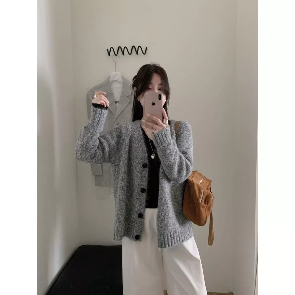 ʀ.ᴄʜ 🇰🇷韓秋冬款❄️混紗排釦毛衣外套